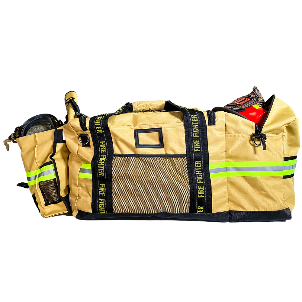 Fireflex Firefighter XXL Turnout Gear Bag Gold 